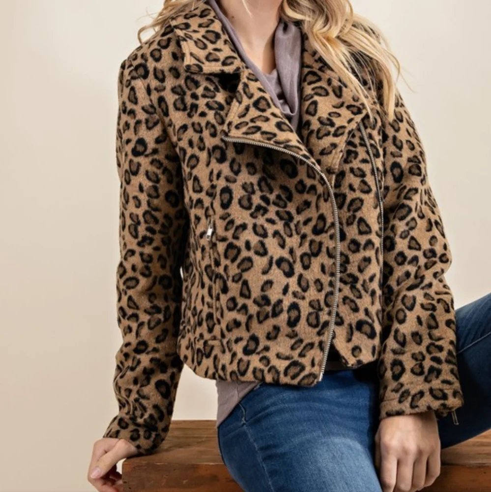 Leopard Moto Jacket - Picture 5 of 6